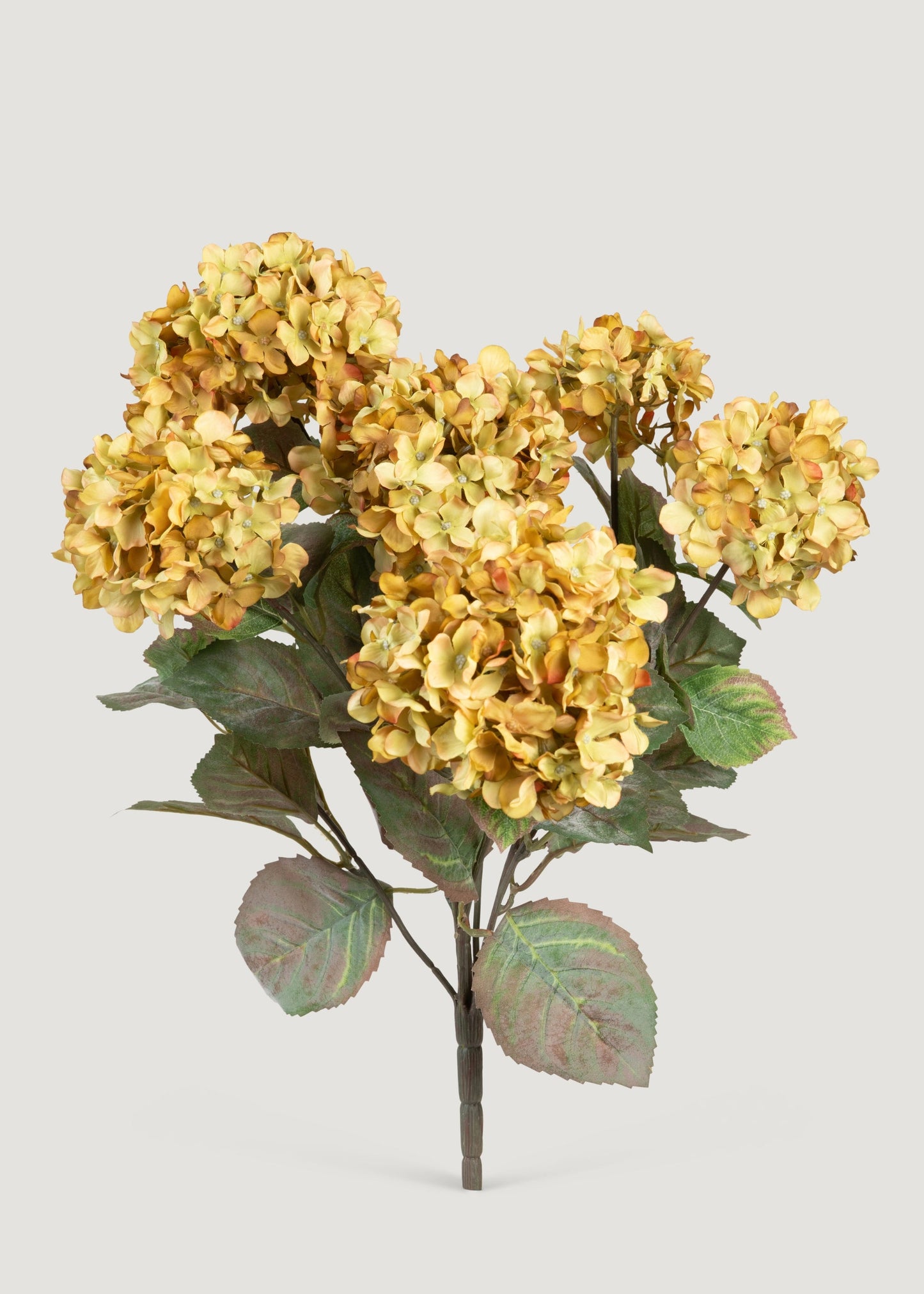 Vintage Antique Green Fake Hydrangea Bush - 20"