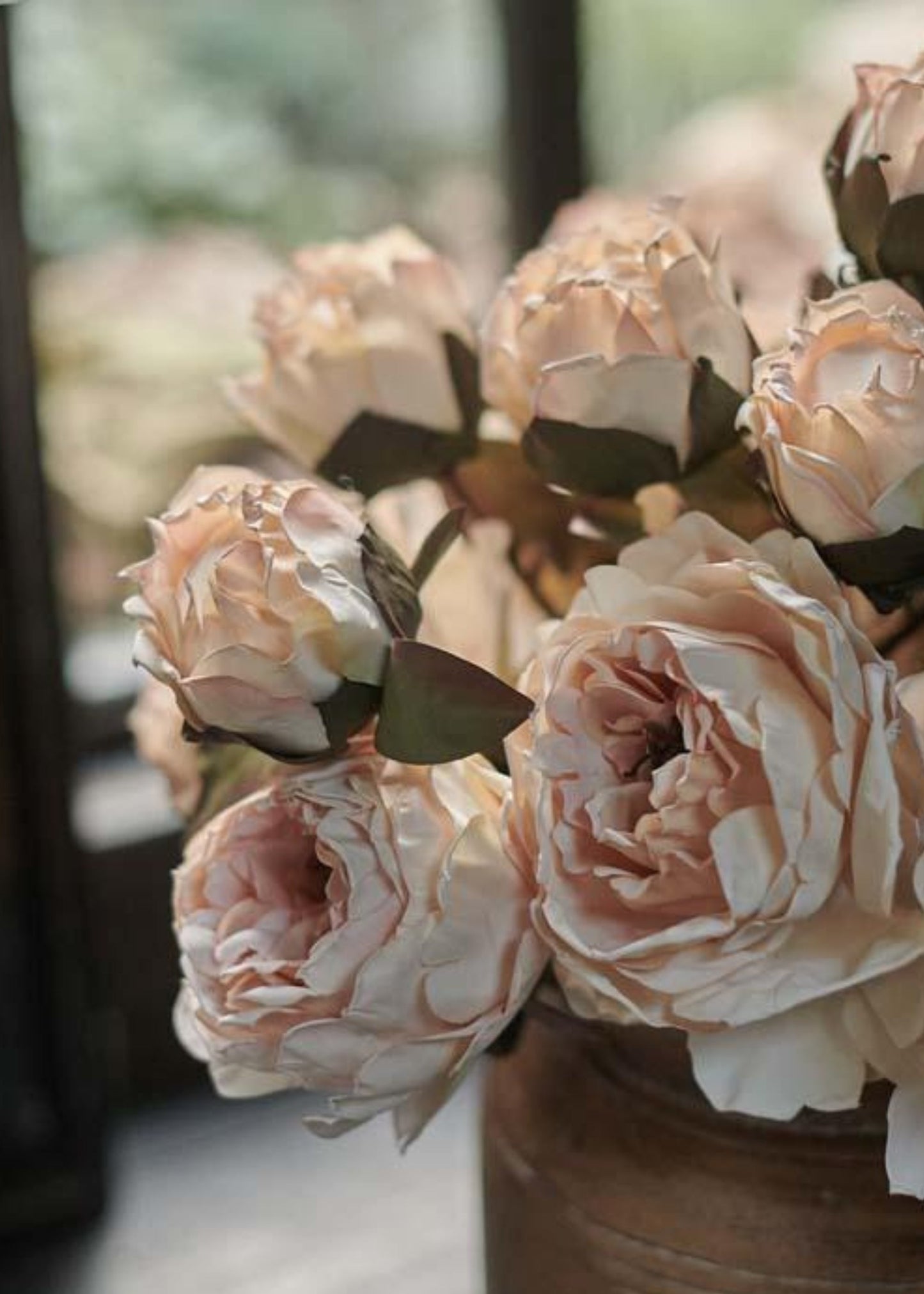 Artificial Peony Flower in Blush - 21.5"