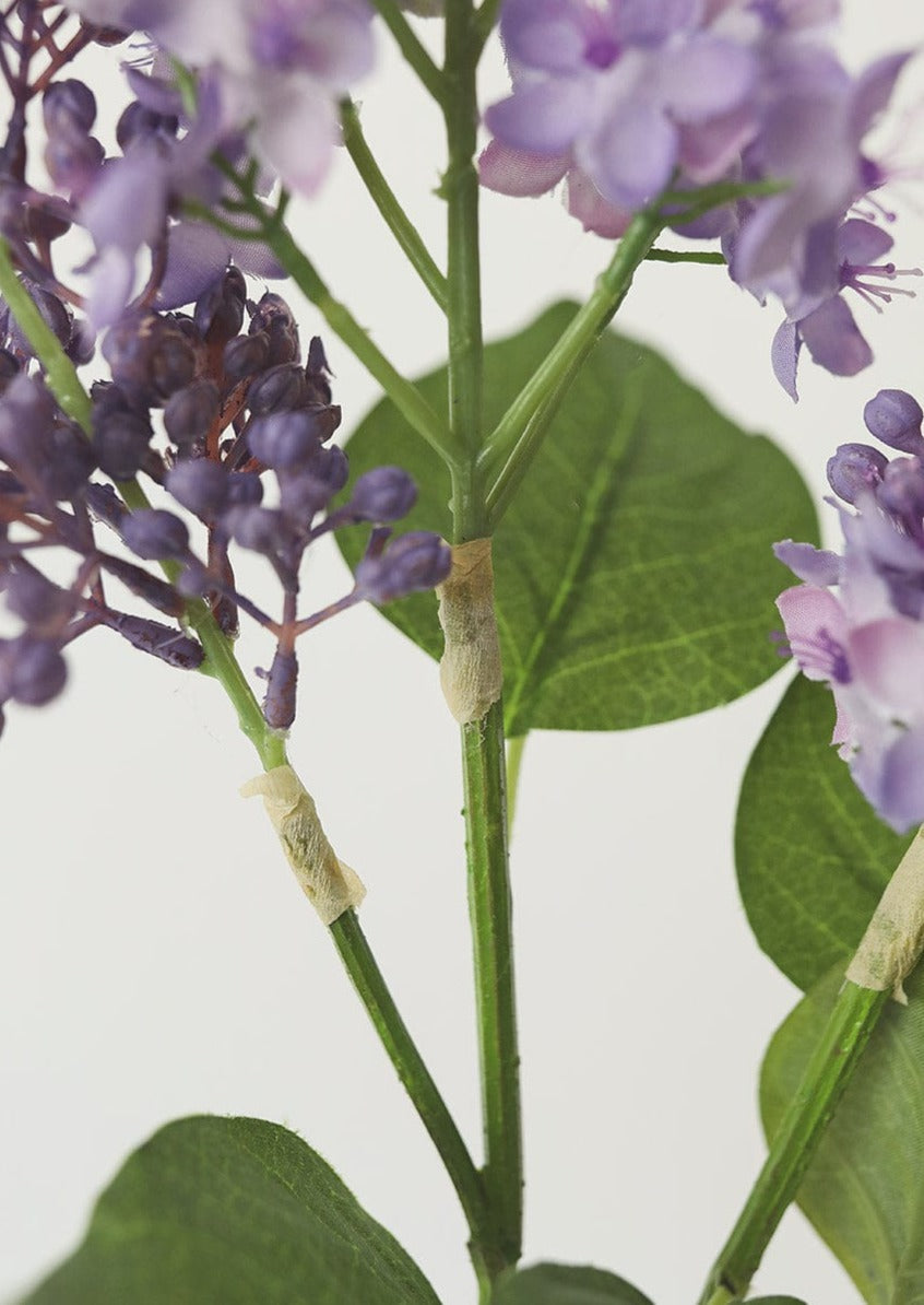 Purple Artificial Lilac Flower Stem - 34.5"