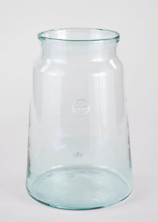 etúHOME Large French Mason Jar Vase - 14.25" Tall