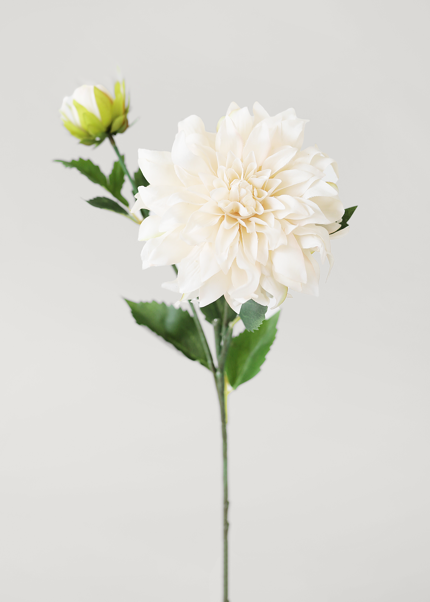 Ivory Artificial Dahlia Flower - 19.5"