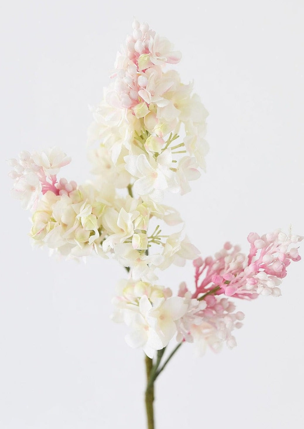 Pink Cream Artificial Lilac Flower - 25"